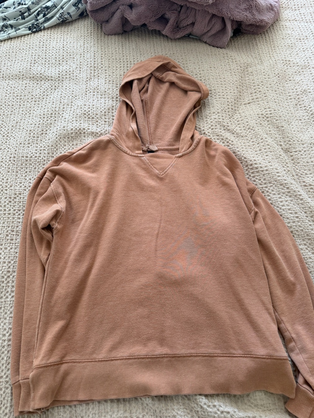 Mossimo Supply Co. Girls' Hooded Pajama Top in Dusty Rose Brown